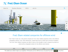 Tablet Screenshot of fredolsen-ocean.com